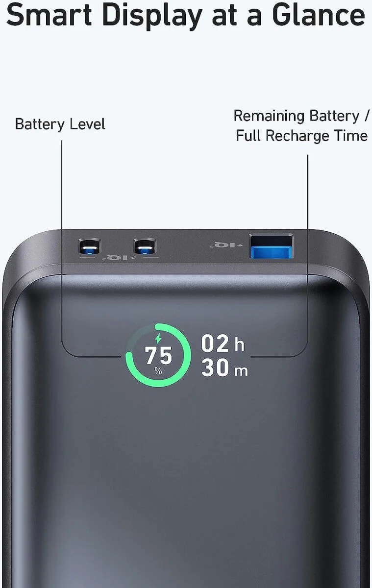 Anker 533 PowerCore (30W) Compacte PPS Powerbank 10.000 mAh Zwart afbeelding 5
