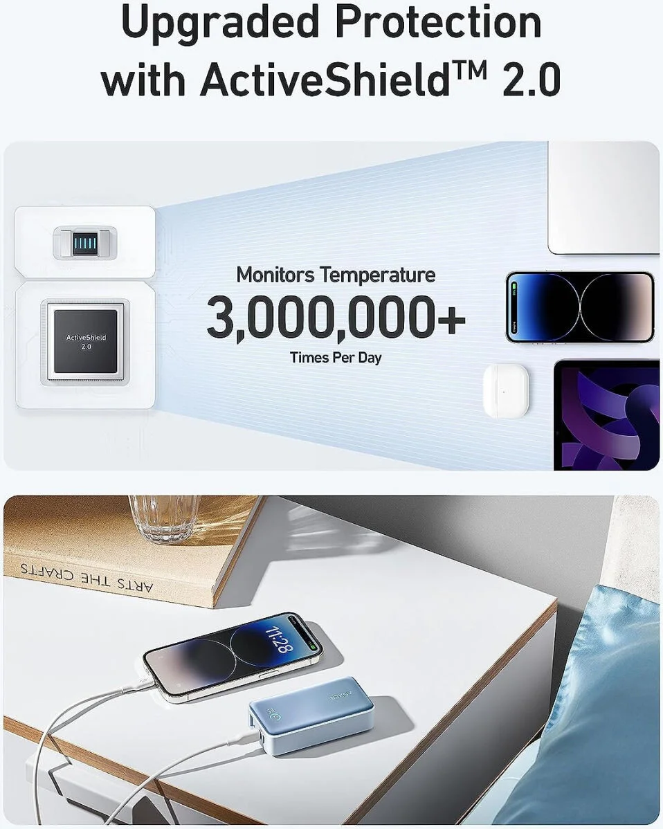 Anker 533 PowerCore (30W) Compacte PPS Powerbank 10.000 mAh Zwart afbeelding 7