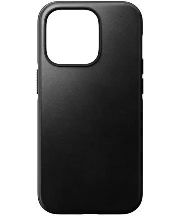 Nomad Modern Leather Apple iPhone 14 Pro Hoesje MagSafe Zwart Hoesjes