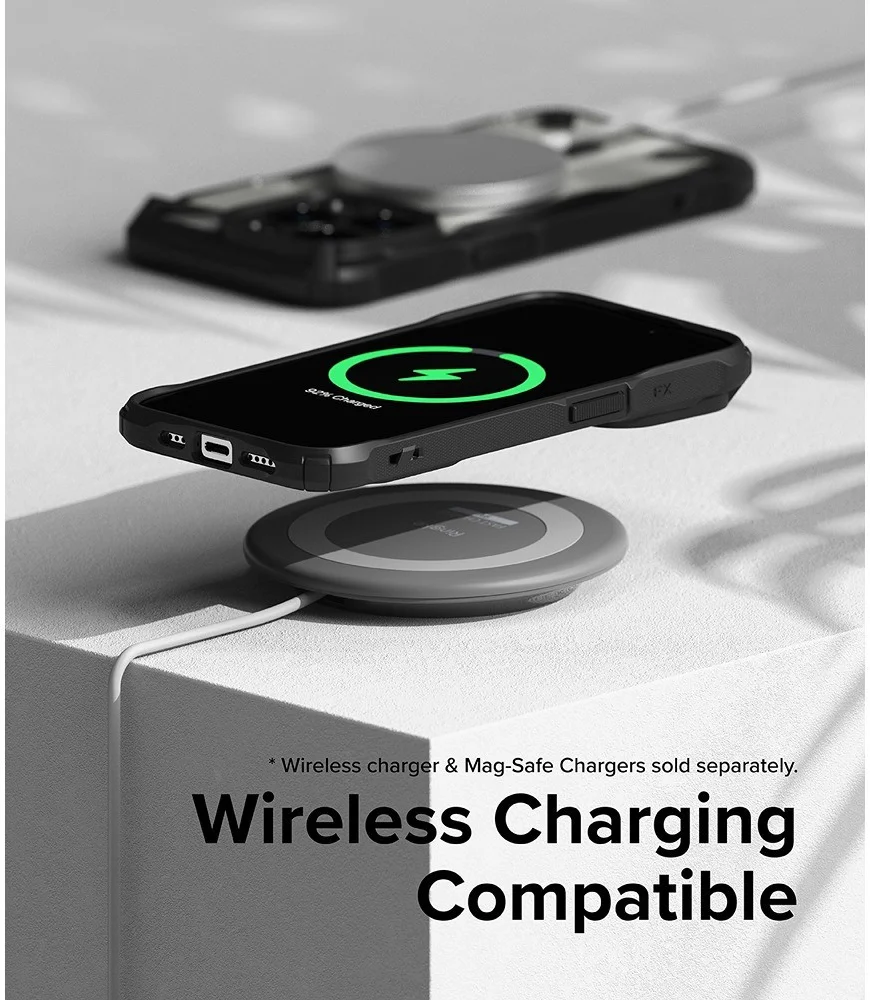 Ringke Fusion X Magnetic Apple iPhone 15 Pro Hoesje MagSafe Zwart afbeelding 10