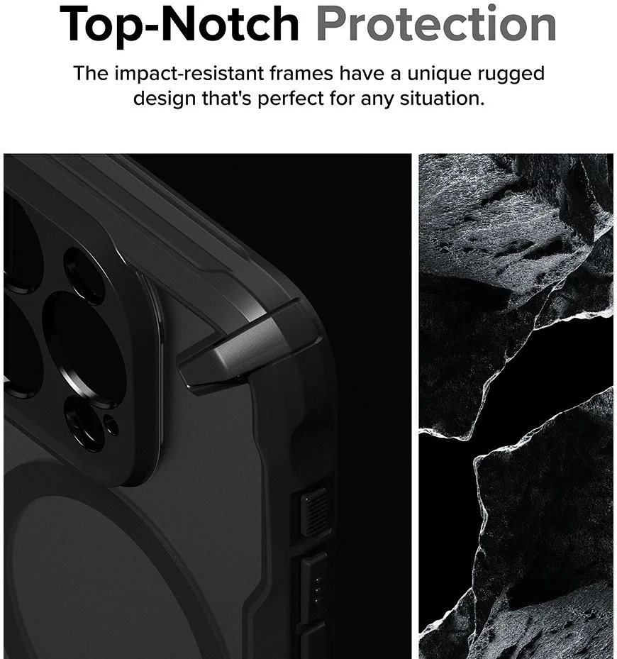 Ringke Fusion X Magnetic Apple iPhone 15 Pro Hoesje MagSafe Zwart afbeelding 7
