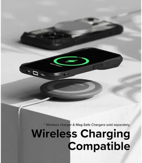 Ringke Fusion X Magnetic Apple iPhone 15 Pro Hoesje MagSafe Zwart afbeelding 10