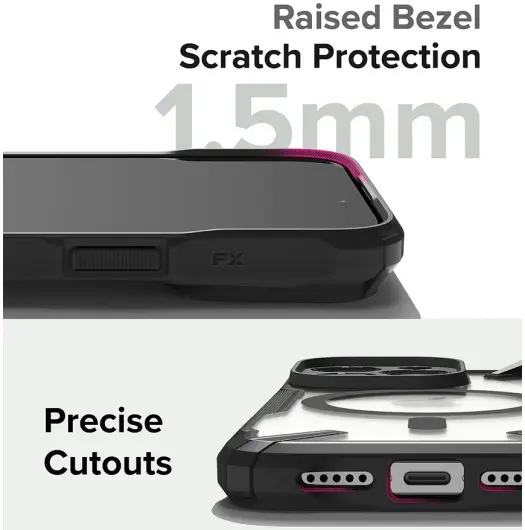 Ringke Fusion X Magnetic Apple iPhone 15 Pro Hoesje MagSafe Zwart afbeelding 12