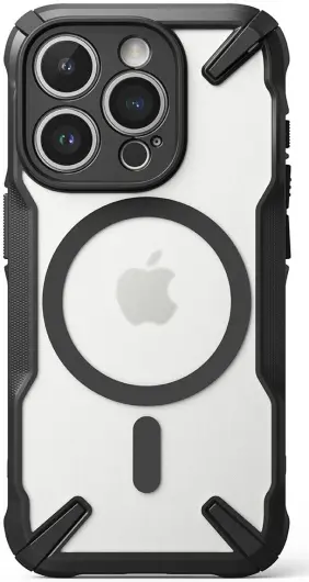 Ringke Fusion X Magnetic Apple iPhone 15 Pro Hoesje MagSafe Zwart afbeelding 13