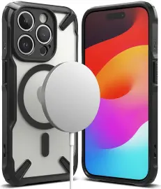 Ringke Fusion X Magnetic Apple iPhone 15 Pro Hoesje MagSafe Zwart