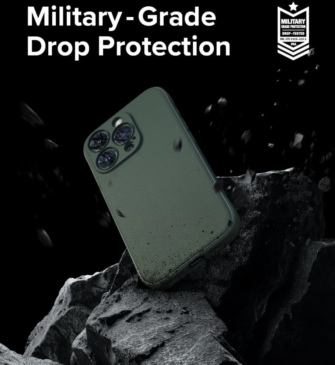 Ringke Onyx Apple iPhone 15 Pro Hoesje Flexibel TPU Back Cover Groen afbeelding 3