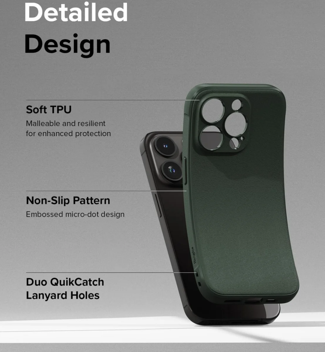 Ringke Onyx Apple iPhone 15 Pro Hoesje Flexibel TPU Back Cover Groen afbeelding 8