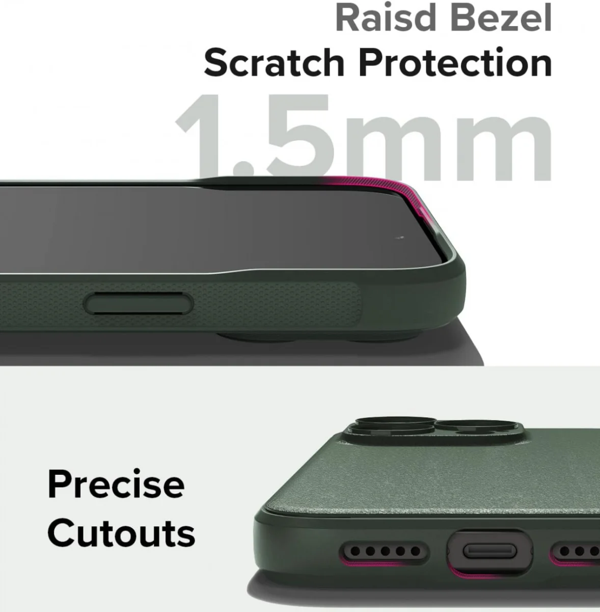 Ringke Onyx Apple iPhone 15 Pro Hoesje Flexibel TPU Back Cover Groen afbeelding 9