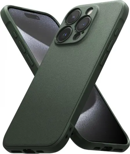 Ringke Onyx Apple iPhone 15 Pro Hoesje Flexibel TPU Back Cover Groen afbeelding 11