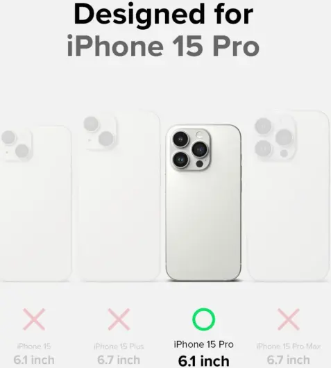 Ringke Onyx Apple iPhone 15 Pro Hoesje Flexibel TPU Back Cover Groen afbeelding 6