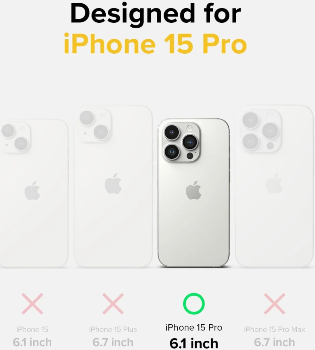 Ringke Onyx Design iPhone 15 Pro Hoesje Flexibel TPU Checkerboard afbeelding 6