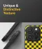 Ringke Onyx Design iPhone 15 Pro Hoesje Flexibel TPU Checkerboard afbeelding 5