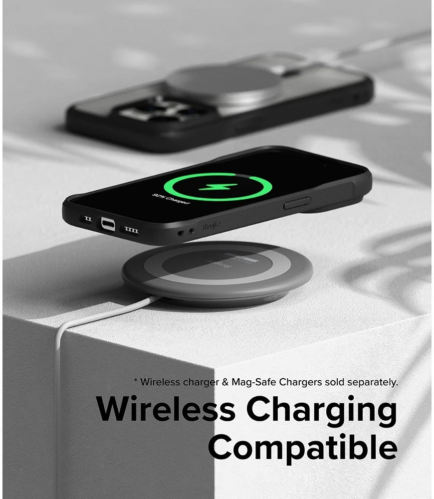 Ringke Fusion Bold Magnetic Apple iPhone 15 Pro Hoesje MagSafe Zwart afbeelding 9