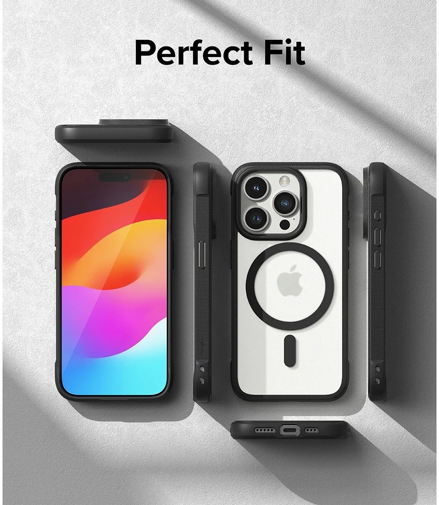 Ringke Fusion Bold Magnetic Apple iPhone 15 Pro Hoesje MagSafe Zwart afbeelding 10