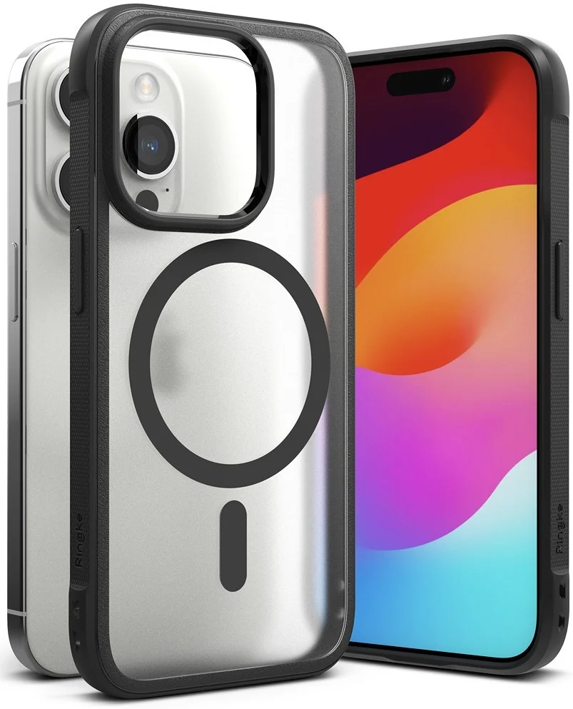 Ringke Fusion Bold Magnetic Apple iPhone 15 Pro Hoesje MagSafe Zwart afbeelding 2