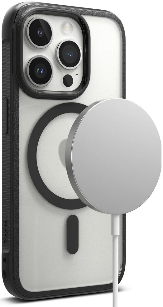 Ringke Fusion Bold Magnetic Apple iPhone 15 Pro Hoesje MagSafe Zwart afbeelding 12
