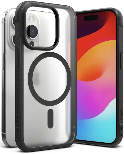 Ringke Fusion Bold Magnetic Apple iPhone 15 Pro Hoesje MagSafe Zwart afbeelding 2