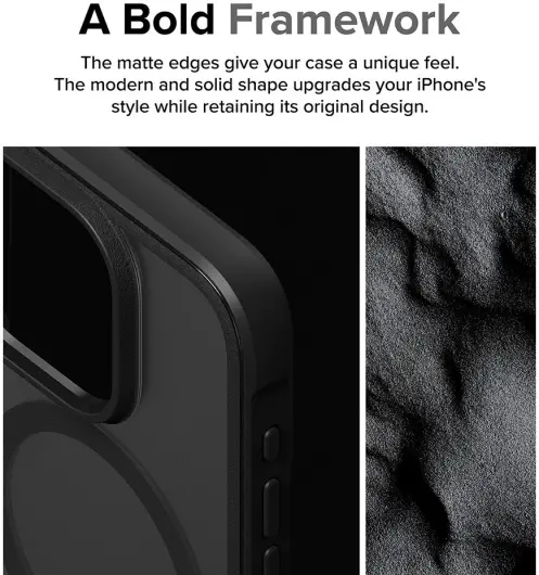 Ringke Fusion Bold Magnetic Apple iPhone 15 Pro Hoesje MagSafe Zwart afbeelding 6