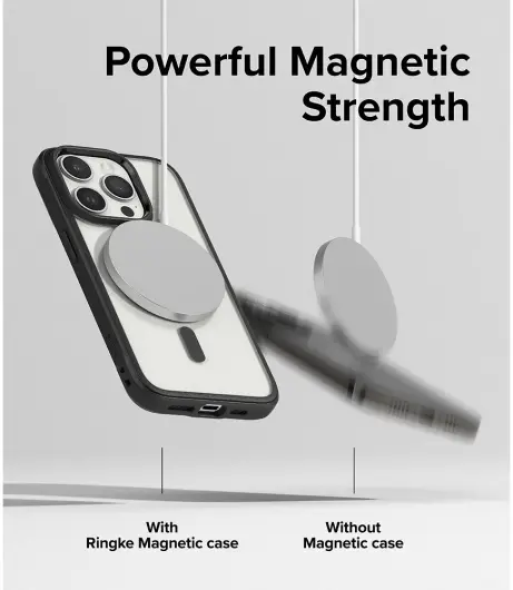 Ringke Fusion Bold Magnetic Apple iPhone 15 Pro Hoesje MagSafe Zwart afbeelding 8