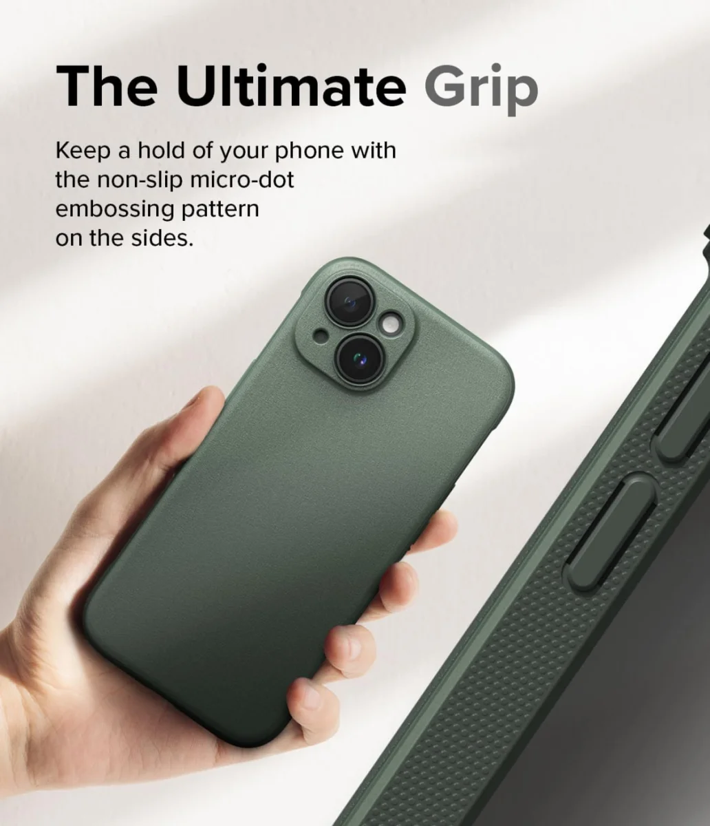 Ringke Onyx Apple iPhone 15 Hoesje Flexibel TPU Back Cover Groen afbeelding 5