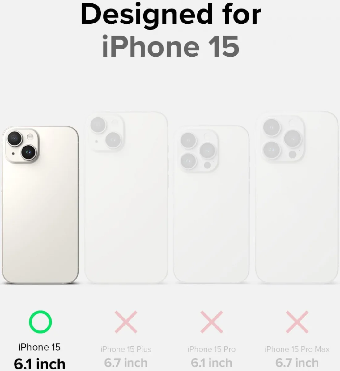 Ringke Onyx Apple iPhone 15 Hoesje Flexibel TPU Back Cover Groen afbeelding 6