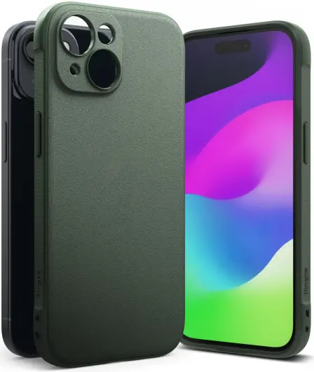 Ringke Onyx Apple iPhone 15 Hoesje Flexibel TPU Back Cover Groen afbeelding 1