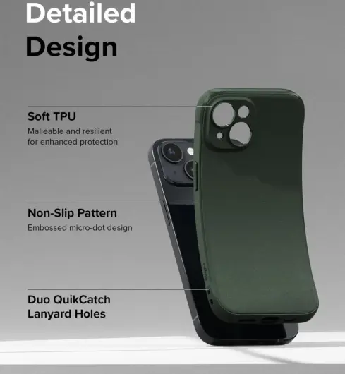 Ringke Onyx Apple iPhone 15 Hoesje Flexibel TPU Back Cover Groen afbeelding 8