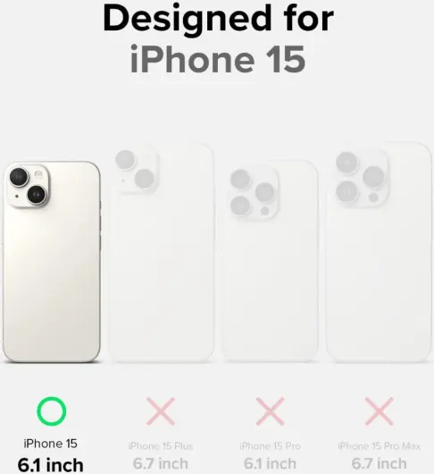Ringke Onyx Apple iPhone 15 Hoesje Flexibel TPU Back Cover Groen afbeelding 6