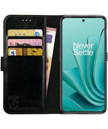 Rosso Element OnePlus Nord 3 Hoesje Book Case Wallet Zwart Hoesjes