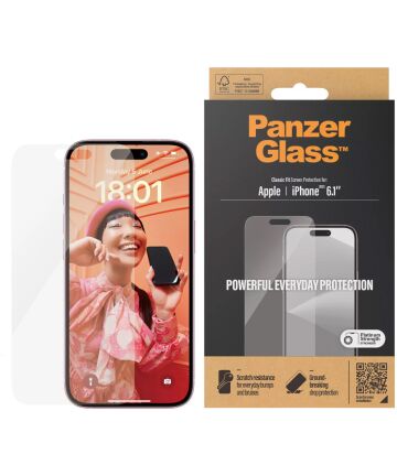 PanzerGlass Classic Fit Apple iPhone 15 Screen Protector Glas Screen Protectors
