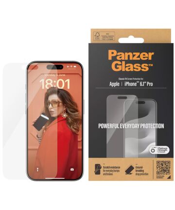 PanzerGlass Classic Fit Apple iPhone 15 Pro Screen Protector Glas Screen Protectors