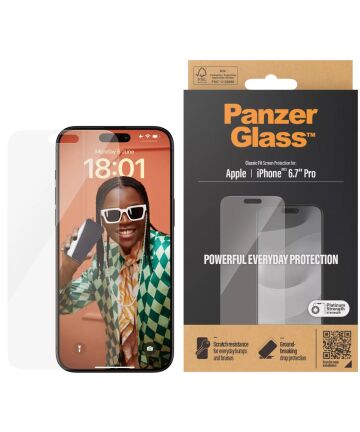 PanzerGlass Classic Fit Apple iPhone 15 Pro Max Screen Protector Glas Screen Protectors