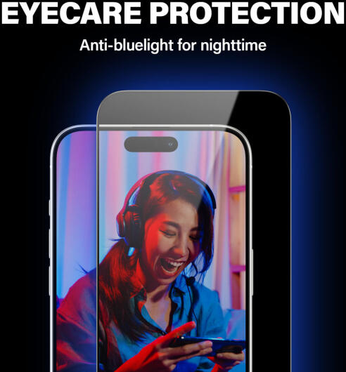 PanzerGlass EyeCare Ultra-Wide iPhone 15 Pro Max Protector Easyaligner afbeelding 10