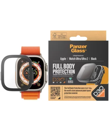 PanzerGlass Full Body Protect D3O - Apple Watch Ultra/Ultra 2 Hoesje - Zwart Cases