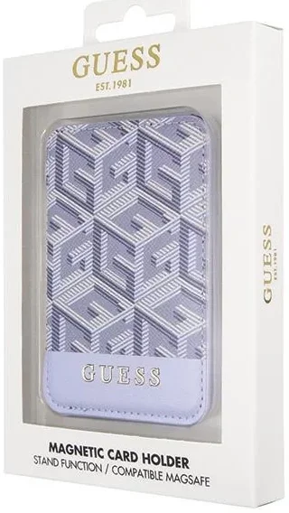Guess Universele MagSafe Kaarthouder voor Pasjes / Portemonnee Blauw afbeelding 6