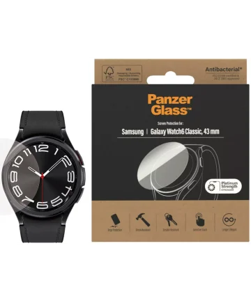 PanzerGlass - Samsung Galaxy Watch 6 Classic 43MM Screen Protector Glas Screen Protectors