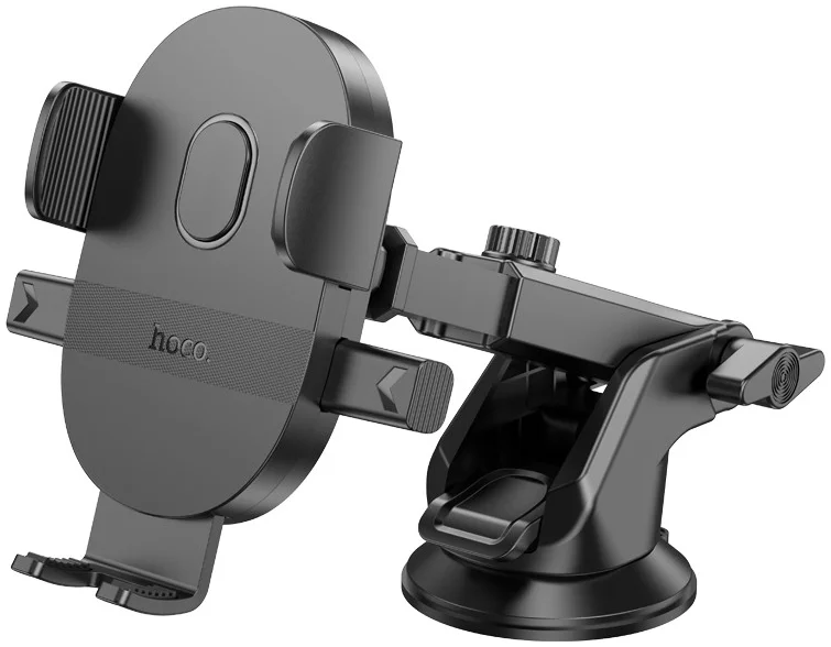 Hoco H19 360° Verstelbare Dashboard/Raam Telefoonhouder Auto Zwart afbeelding 1