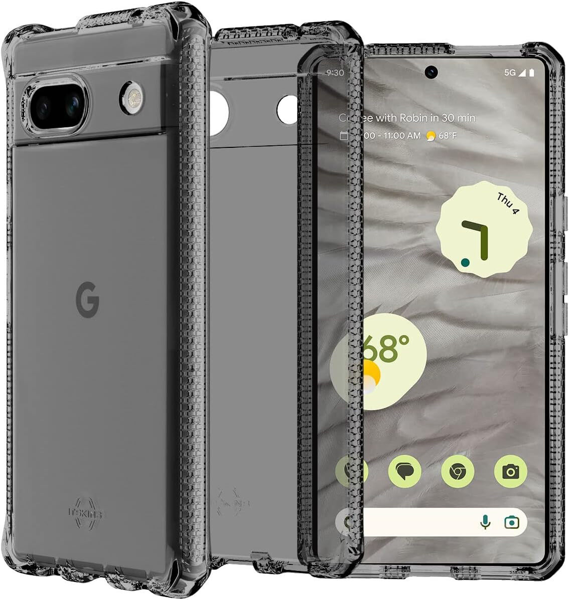 ITSKINS Spectrum R Clear Google Pixel 7A Hoesje Zwart afbeelding 1
