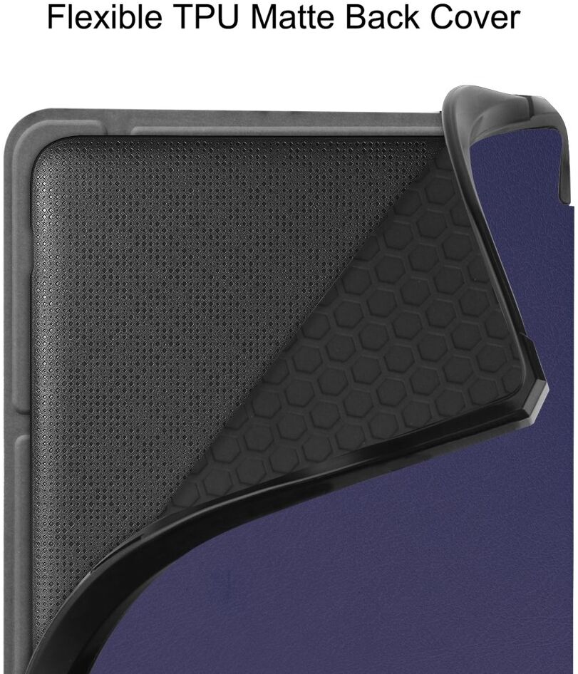 Kobo Libra 2 Hoes Origami Book Case met Standaard Blauw afbeelding 5