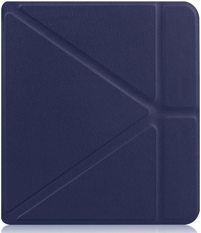 Kobo Libra 2 Hoes Origami Book Case met Standaard Blauw afbeelding 9