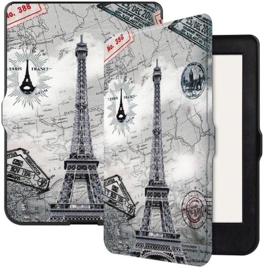 Kobo Nia eReader 6-inch (2020) Hoesje Book Case Eiffeltoren Print afbeelding 1
