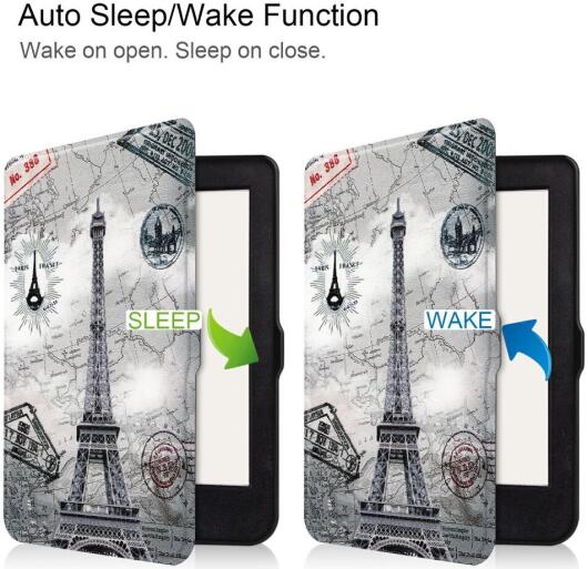 Kobo Nia eReader 6-inch (2020) Hoesje Book Case Eiffeltoren Print afbeelding 6