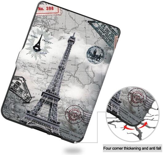 Kobo Nia eReader 6-inch (2020) Hoesje Book Case Eiffeltoren Print afbeelding 8