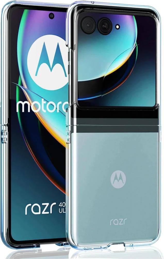Motorola Razr 40 Ultra Hoesje Dun TPU Back Cover Transparant afbeelding 3