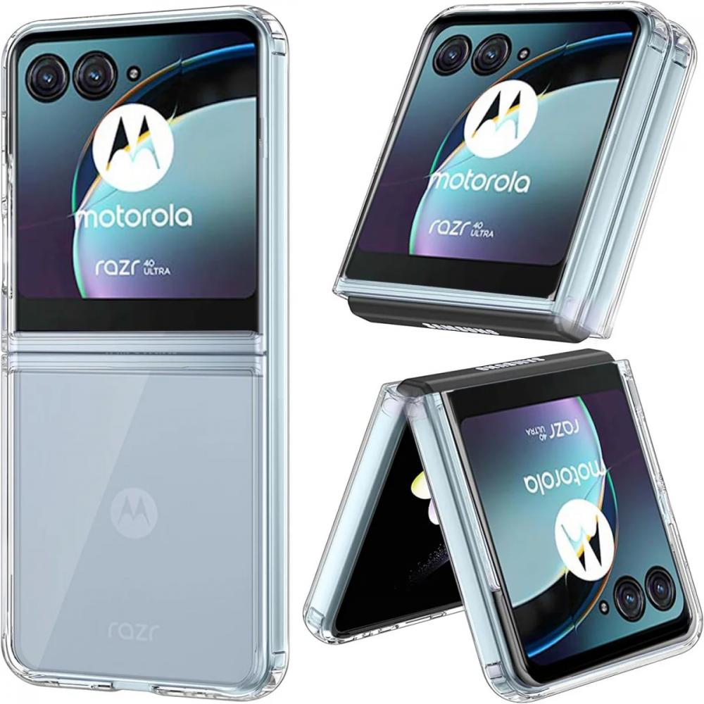Motorola Razr 40 Ultra Hoesje Dun TPU Back Cover Transparant afbeelding 4
