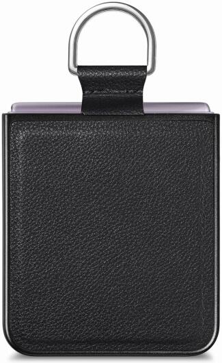 Motorola Razr 40 Hoesje met Kunstleer Coating Back Cover Zwart afbeelding 5
