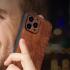 AZNS Apple iPhone 15 Pro Max Hoesje met Kunstleer Coating Zwart afbeelding 5