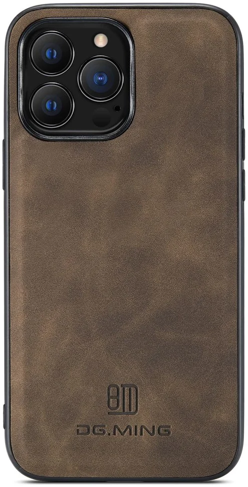 DG Ming iPhone 15 Pro Max Hoesje met Magnetische Kaarthouder Coffee afbeelding 11