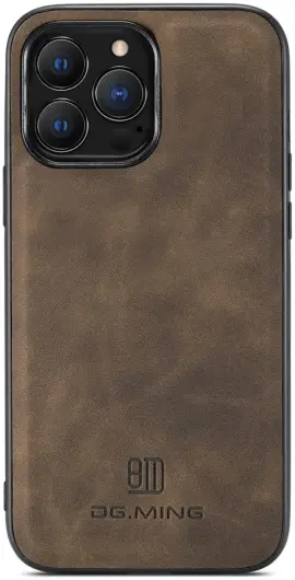 DG Ming iPhone 15 Pro Max Hoesje met Magnetische Kaarthouder Coffee afbeelding 11