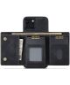 DG Ming Apple iPhone 15 Hoesje met Magnetische Kaarthouder Zwart